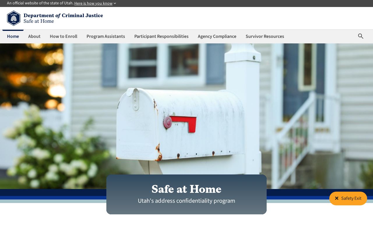 Herriman neighbors Utah Safe at Home address confidentiality