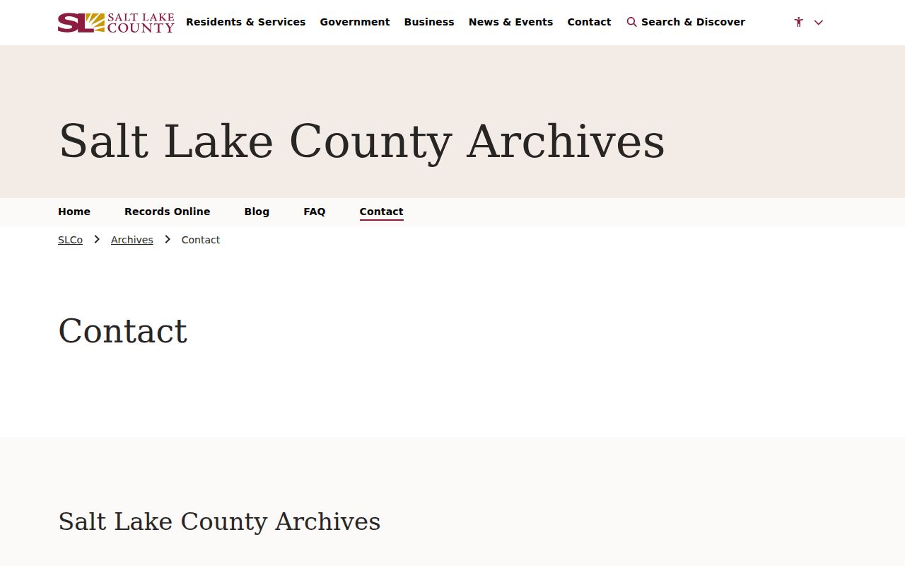 Herriman previous residents Salt Lake County Archives contact and research service page
